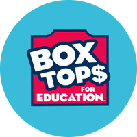 Box tops for education logo in a blue circle